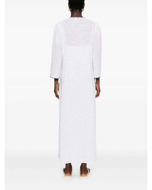 Antik Batik White Vahani Long Dre Clothing