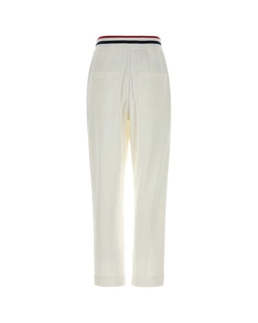Brunello Cucinelli White Cotton Blend Joggers