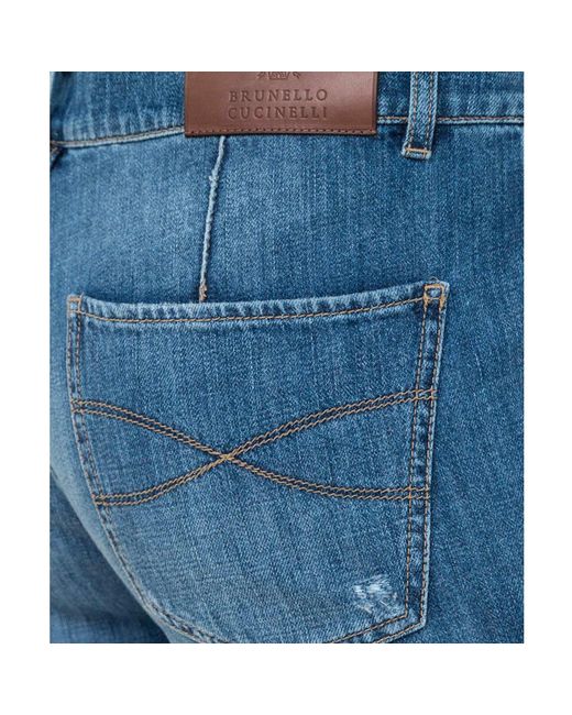 Brunello Cucinelli Blue Denim Jeans for men