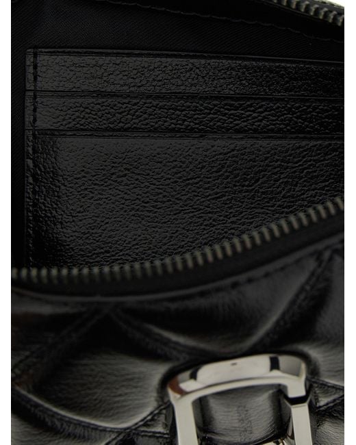 Marc Jacobs Black 'der gesteppte Snapshot Cabrio -Umhängetasche
