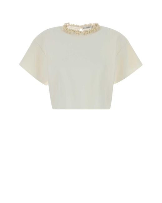 Givenchy White Viscose Blend Top