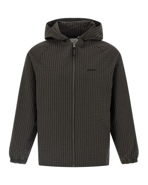 Gramicci Gray Northside Plaid Puffer Jackets for men