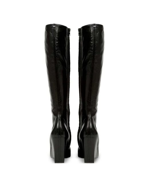 Maison Margiela Black Pointed-Toe Boots
