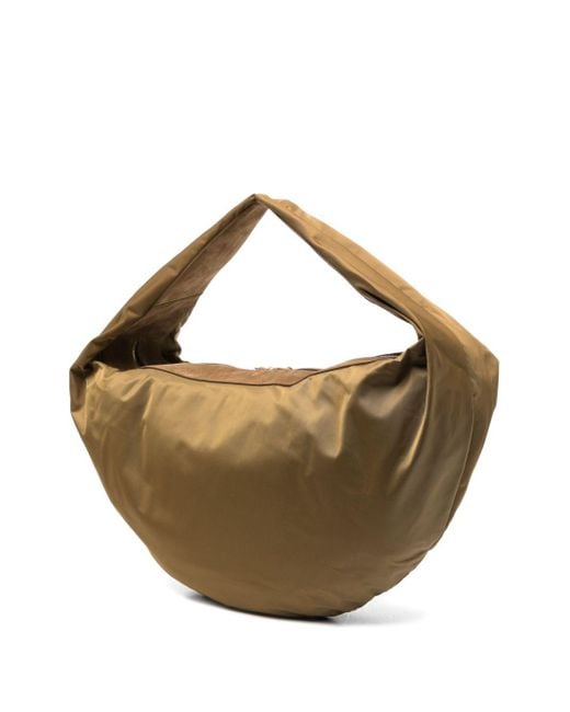 Khaite Olivia Sport Xl Nylon Hobo -tas in het Metallic