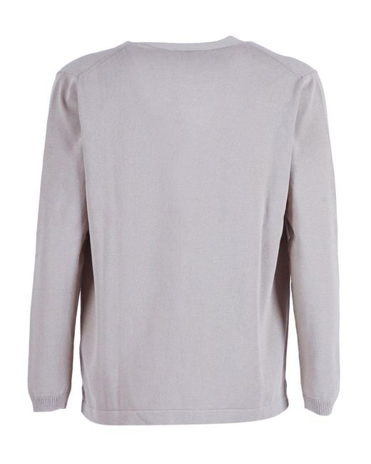 Sette Fili Cashmere Gray Cardigan M/Lunga Fondo Tubolare Con Spacchi
