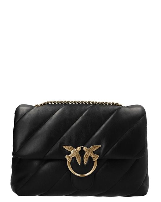 Pinko Black 'Love Big Puff' Crossbody Bag for men