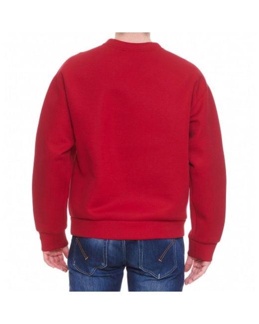 Dolce & Gabbana Red Logo Sweatshirt for men