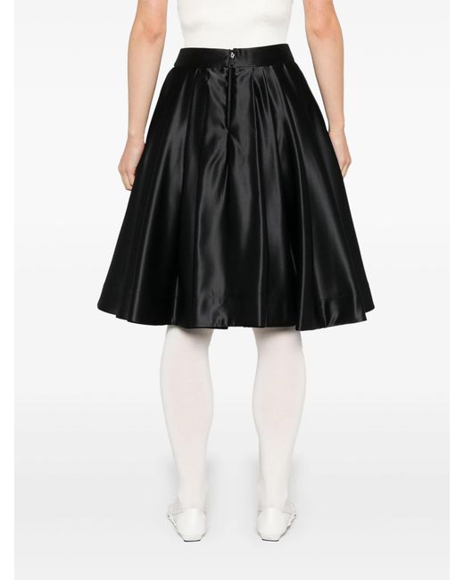 Vivetta Black Ruota Midi Skirt