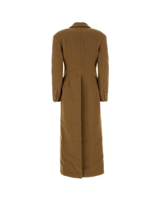 Nanushka Green Wool Blend Ferris Coat