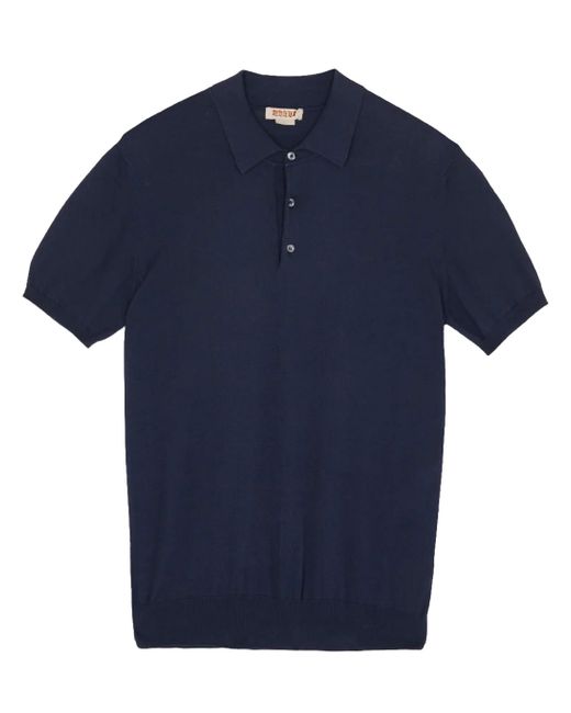 Polo A Maniche Corte di Baracuta in Blue da Uomo