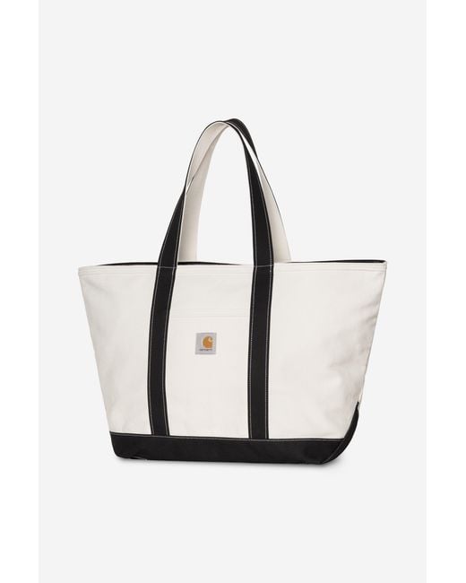 Carhartt White Canvas Beach Tote