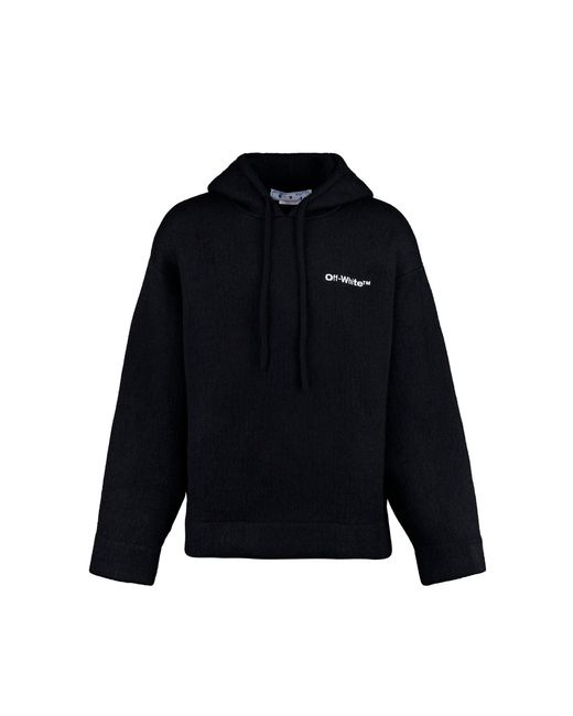 Off-White c/o Virgil Abloh Blue Knitted Hoodie for men