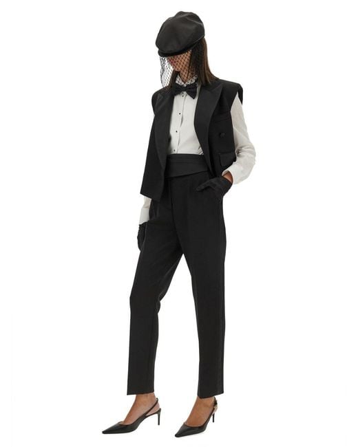 Dolce & Gabbana Black Wool Blend Pant
