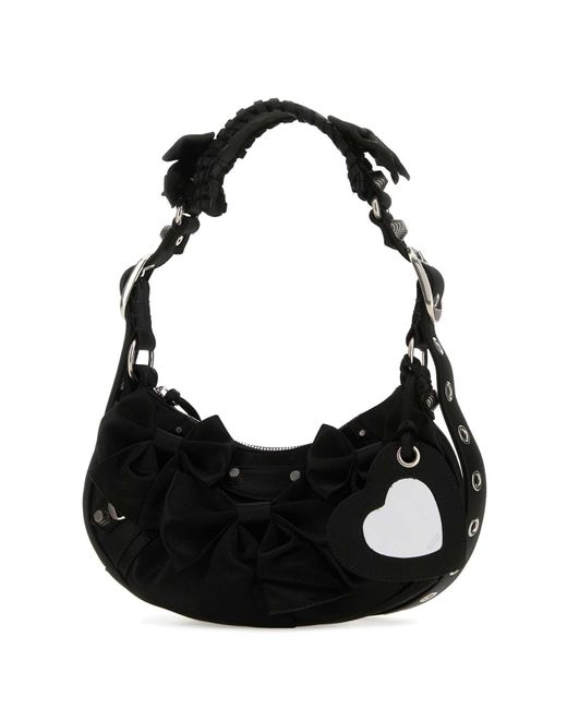 Balenciaga Black Satin Le Cagole Xs Shoulder Bag