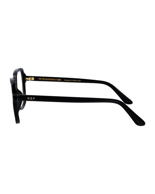 Retrosuperfuture Black Acetate Glasses