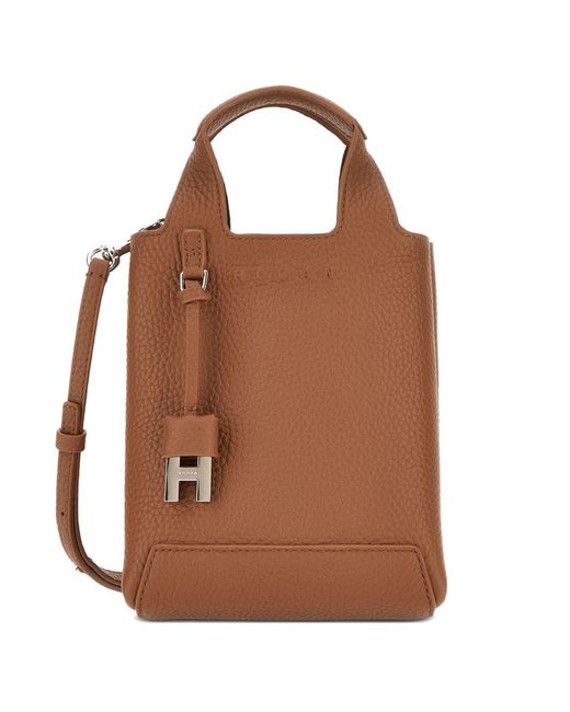 Mini Tote di Hogan in Brown