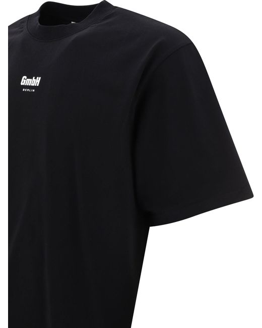 GmbH T -shirt Met Logo -print in het Black voor heren