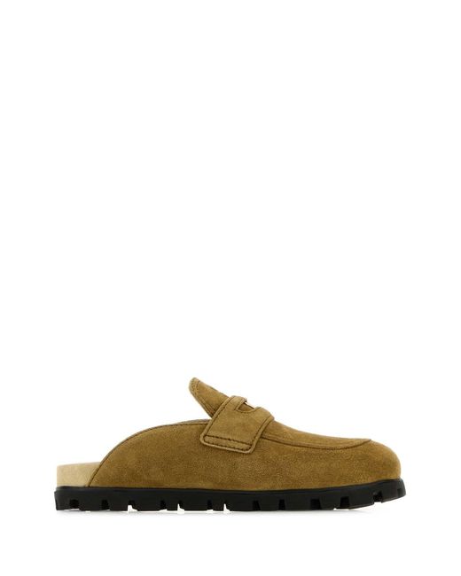 Miu Miu Green Slippers