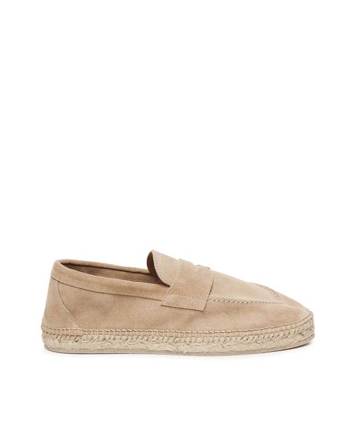Undici Slittamento Del Polpaccio Di Cammello Su Espadrilles di Eleventy in Natural da Uomo