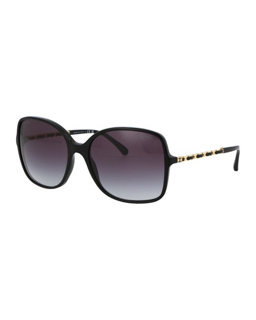 CHANEL Sunglasses 0 Ch5210 Q N5013 C in Black | Lyst