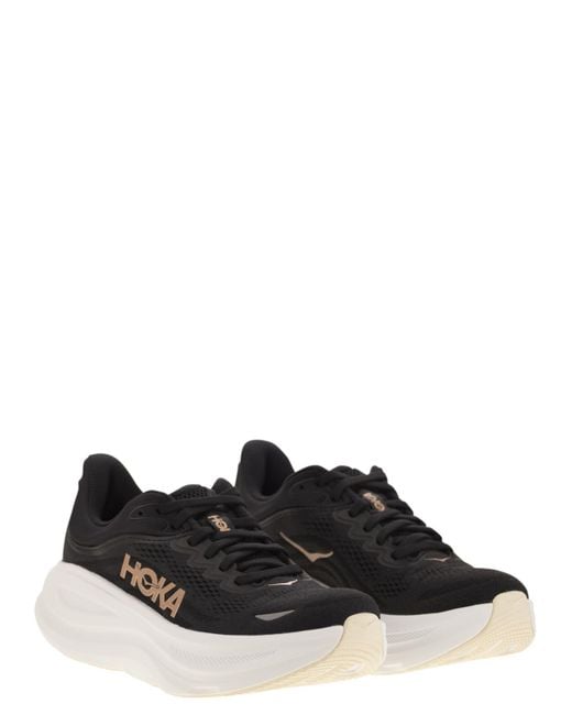 Hoka One One Black Bondi 9 Sneakers