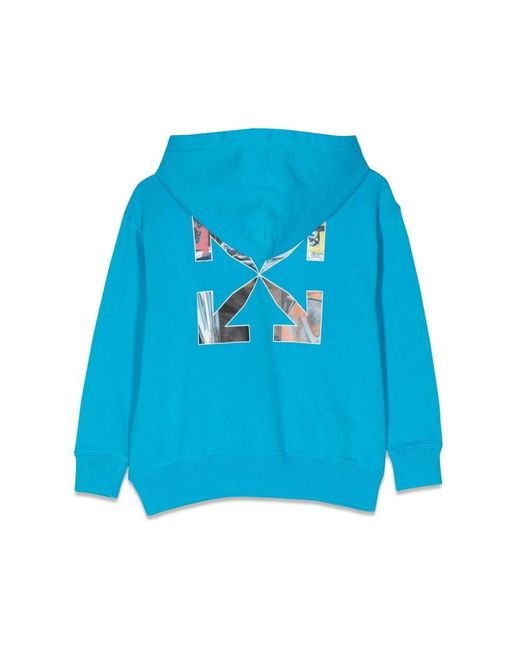 Off-White c/o Virgil Abloh Blue Hoodie