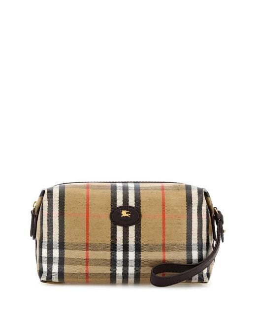 Burberry Multicolor Printed Canvas Beauty Case for men