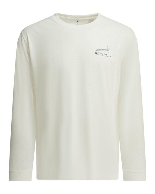 Montbell White Polyester T-Shirt