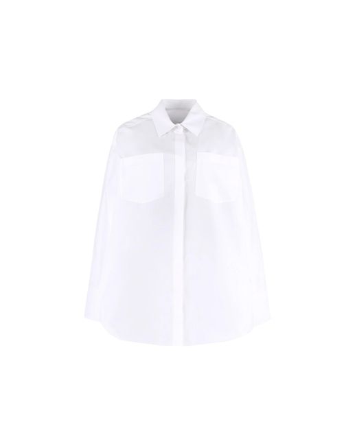 Valentino White Cotton Mini Kleid