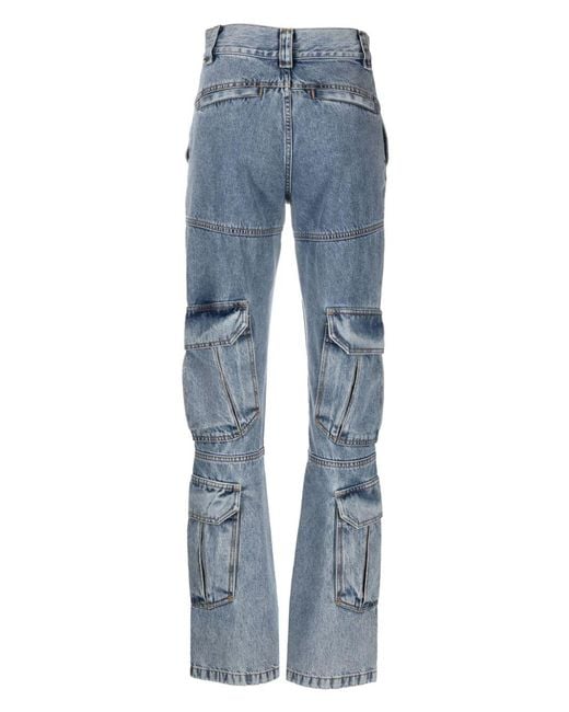 Givenchy Blue Cargo Denim Cotton Jeans
