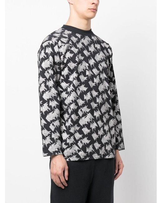ERL Green Printed Longsleeve Tshirt Knit Clothing