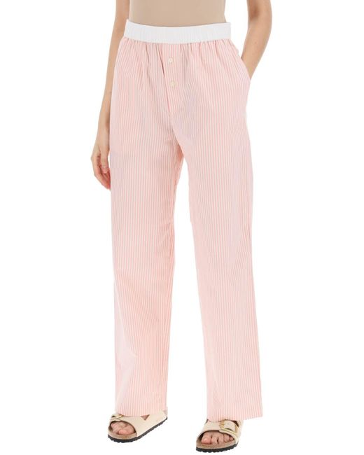 Pantaloni Helsy di By Malene Birger in Pink