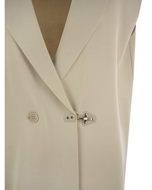 Fay Natural Technical Viscose Knitted Vest