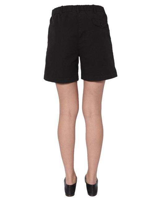 Aspesi Black Solid Shorts