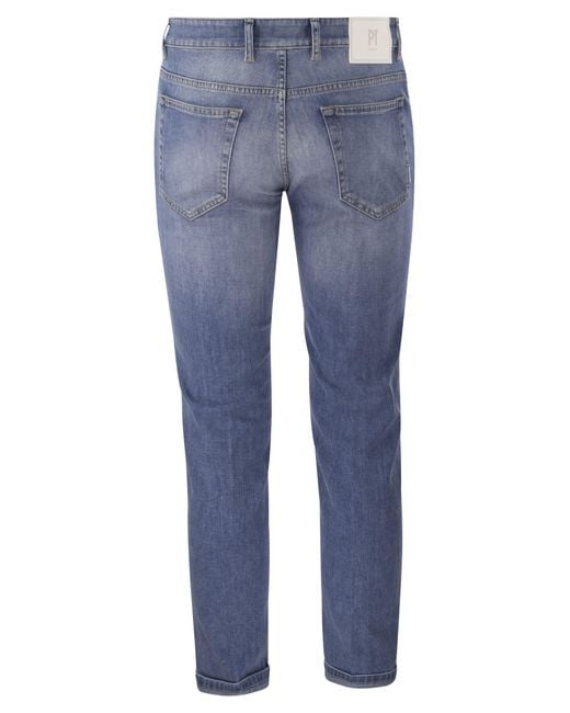 Reggae Slim Fit Jeans PT Torino de hombre de color Blue