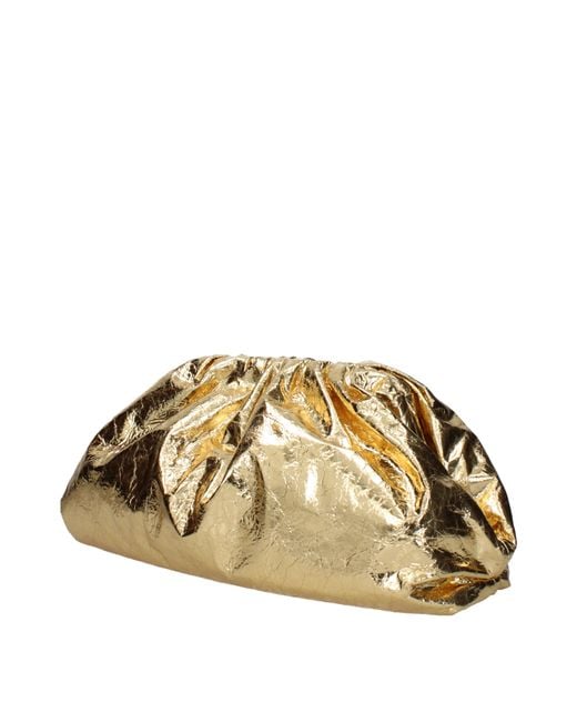 Bottega Veneta Metallic Pochette Donna Pelle Oro