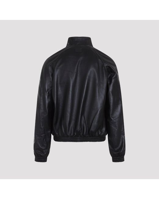 Acne Leren Bomberjack in het Black voor heren