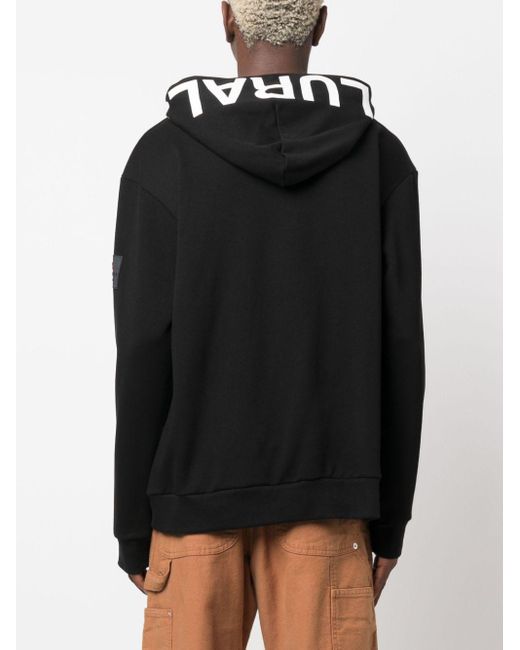 Peuterey Black Logo Cotton Hoodie for men