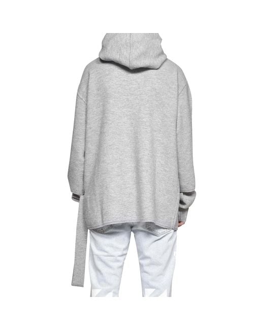 Off-White c/o Virgil Abloh Sweatshirt aus Wolle in Gray für Herren