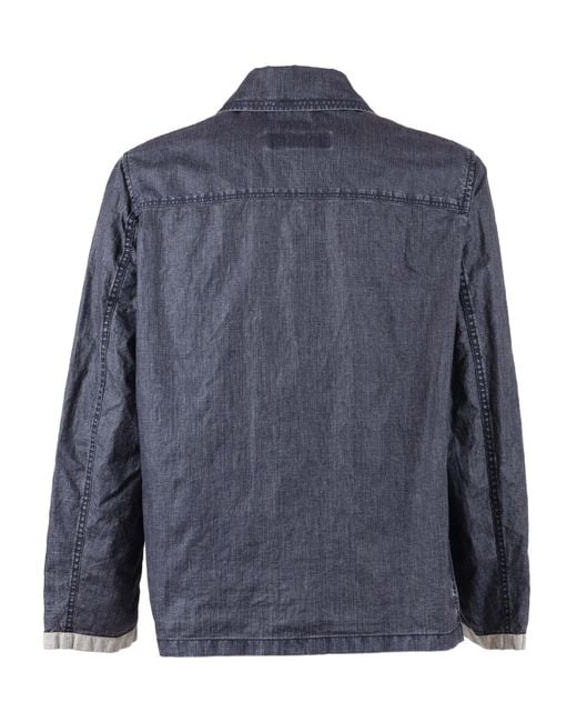 Fay Blue 4 Ganci Archive Coat Linen Jacket
