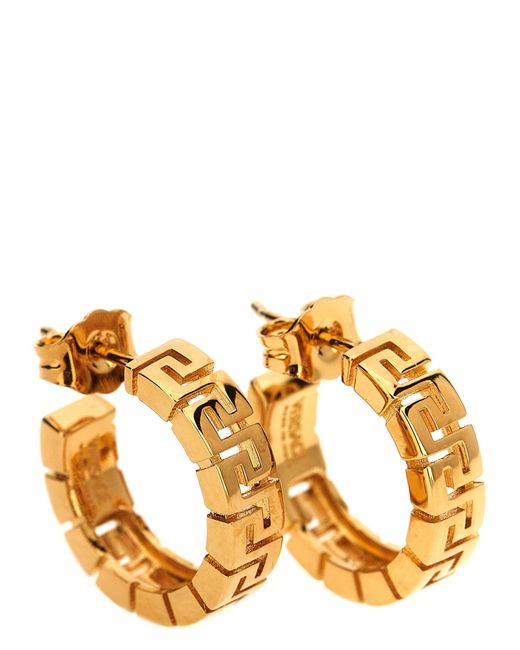 Versace 'greca' Oorbellen in het Metallic