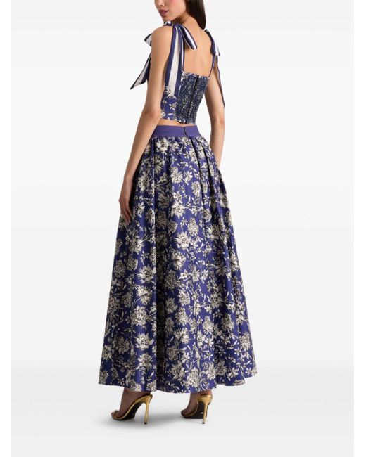 Jupe Longue Nilda Voluminous Alice + Olivia en coloris Blue