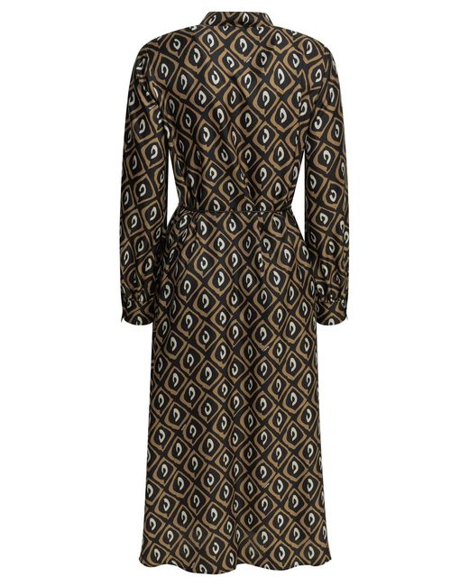 Max Mara Black Silk Long Chemise Dress