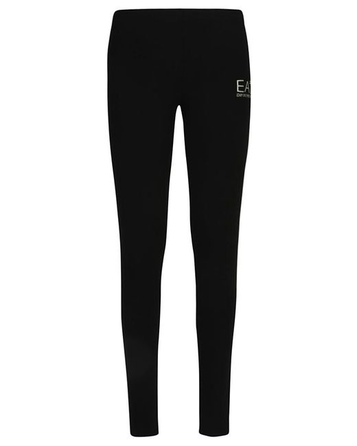 Leggings de algodón EA7 de color Black