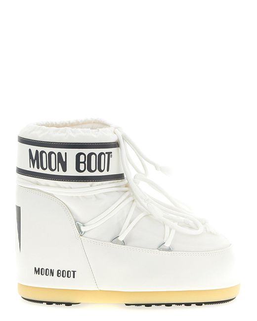Moon Boot White Mondstiefel 'Icon Low' Knöchelstiefel