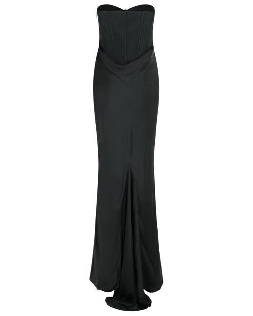 ROTATE BIRGER CHRISTENSEN Black Langes Kleid in schwarzem Polyester drehen