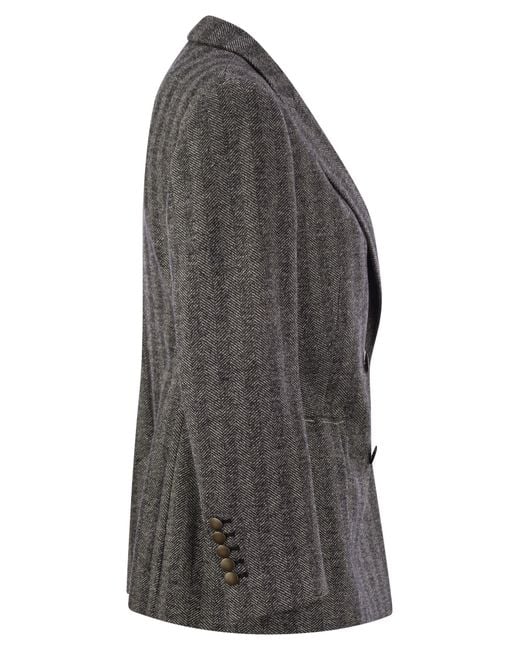 SAULINA Black Assunta Double Breasted Jacket