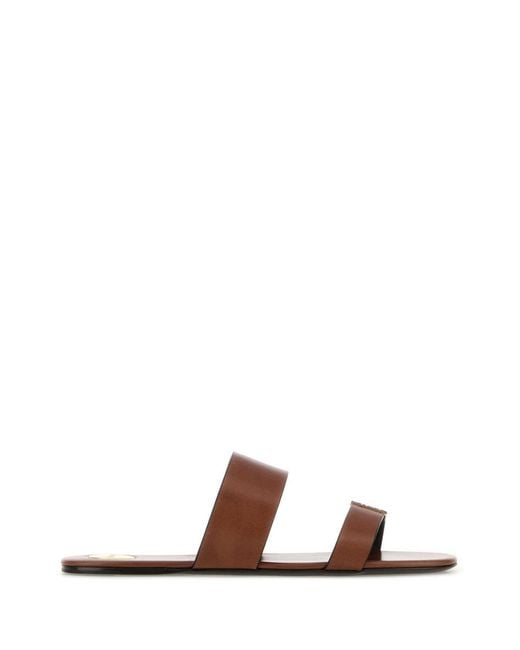 Saint Laurent Multicolor Leather Babylone Slippers