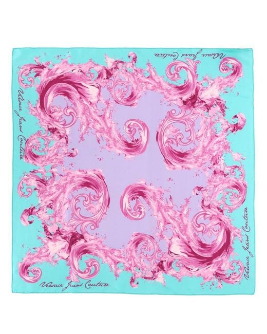 Versace Jeans Couture Pink Foulard Con Stampa