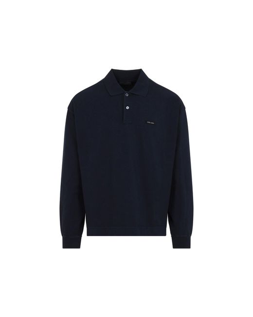 Prada Blue Polo Sweatshirt